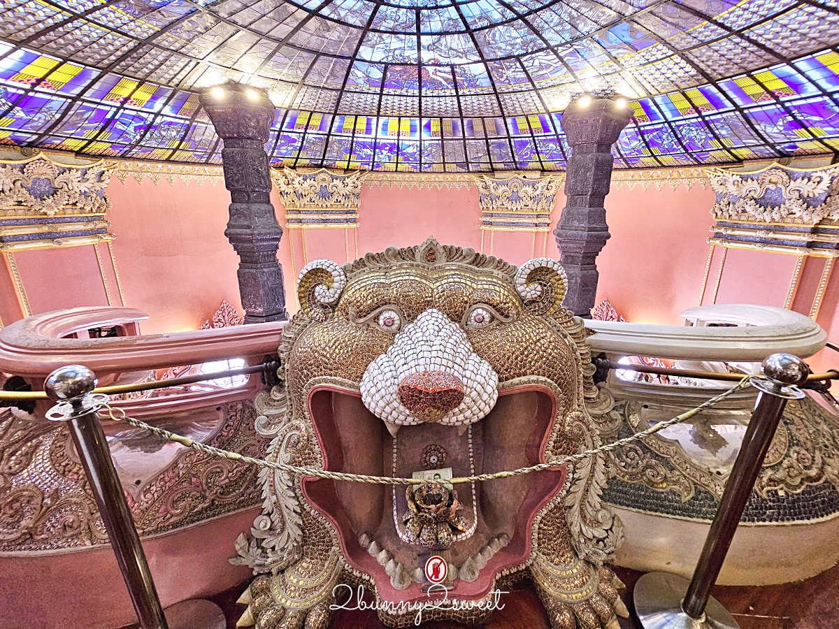 曼谷景點「三頭象神博物館 Erawan Museum」夢幻好拍粉紅寺廟，拍泰服網美照熱門景點 @兔兒毛毛姊妹花