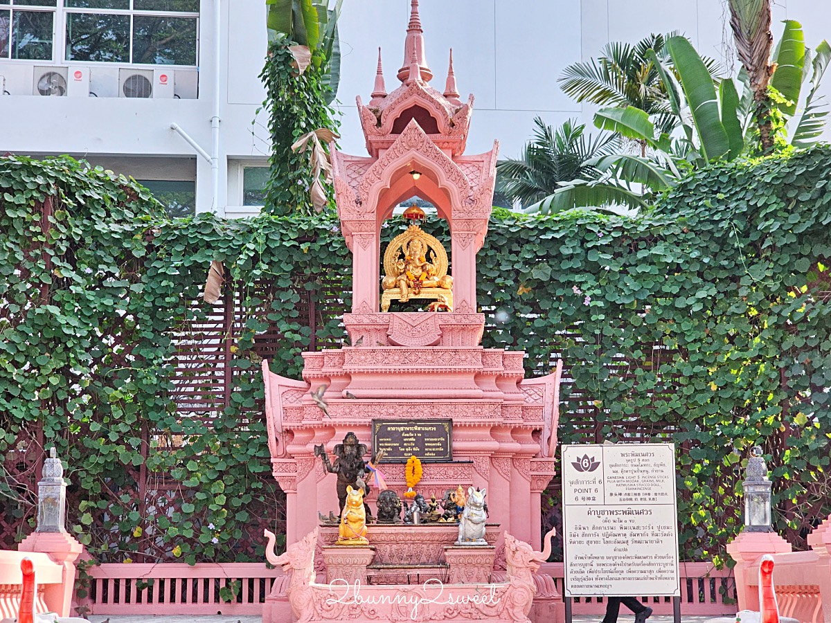 曼谷景點「三頭象神博物館 Erawan Museum」夢幻好拍粉紅寺廟，拍泰服網美照熱門景點 @兔兒毛毛姊妹花