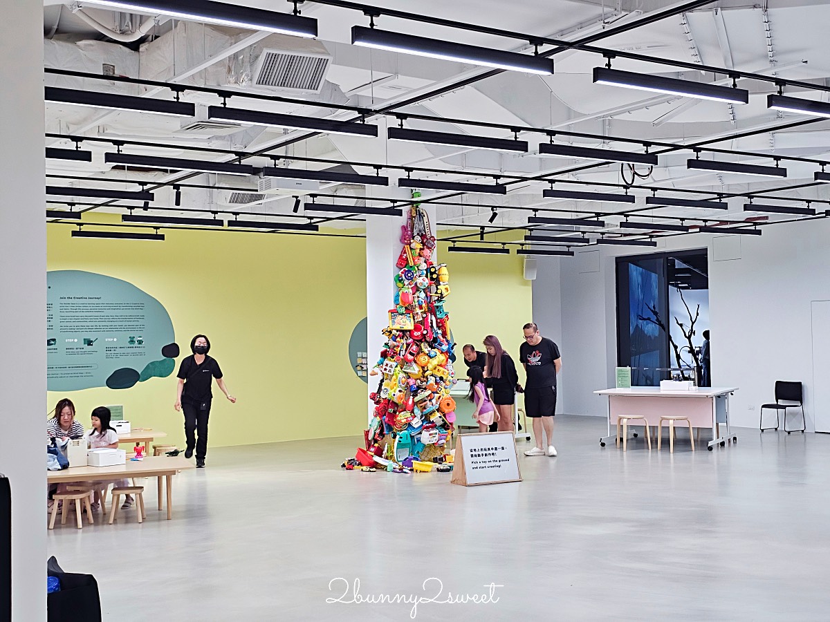 鶯歌景點「新北市美術館」蘆葦叢裡的創意綠建築，外圍園區沙坑、戲水池免費玩 @兔兒毛毛姊妹花