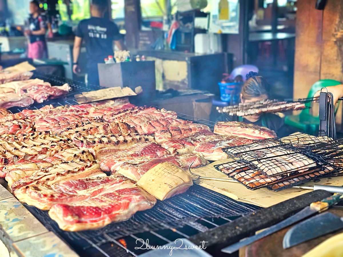 沙巴美食【煙燻山豬肉】Sinalau Bakas Himbaan Bongol 神山一日遊昆達山必吃在地美食 @兔兒毛毛姊妹花