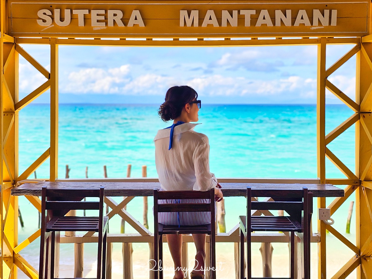 沙巴美人魚島跳島住宿【絲綢美人魚飯店 Sutera at Mantanani】海景小木屋/水上活動/一泊三食開箱 @兔兒毛毛姊妹花