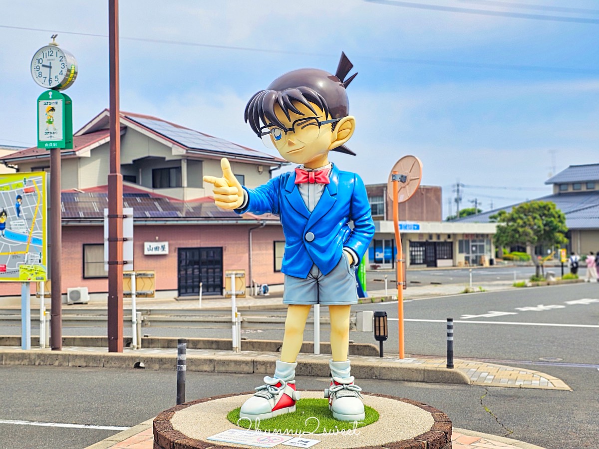 名偵探柯南迷必去！鳥取北榮町【柯南小鎮】拍照地圖，景點、美食、交通一次看 @兔兒毛毛姊妹花