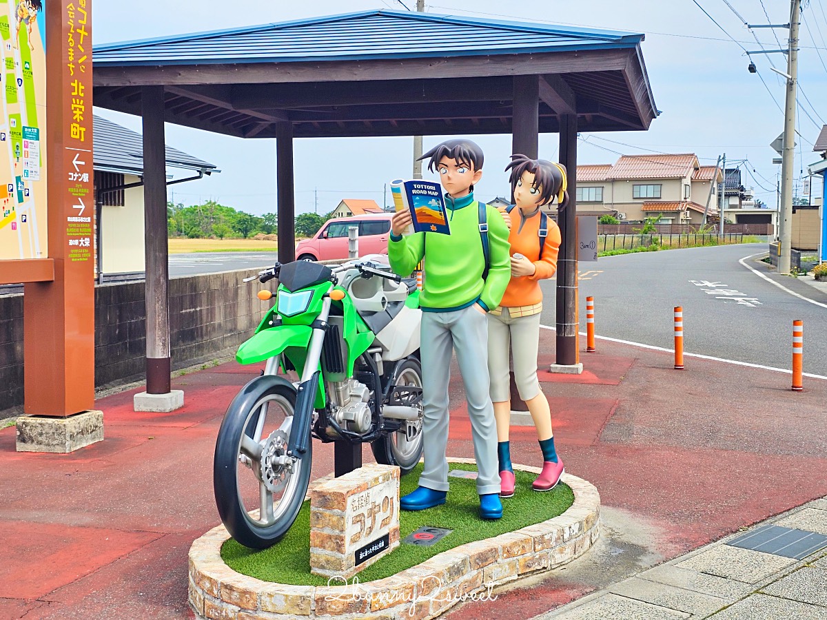 名偵探柯南迷必去！鳥取北榮町【柯南小鎮】拍照地圖，景點、美食、交通一次看 @兔兒毛毛姊妹花