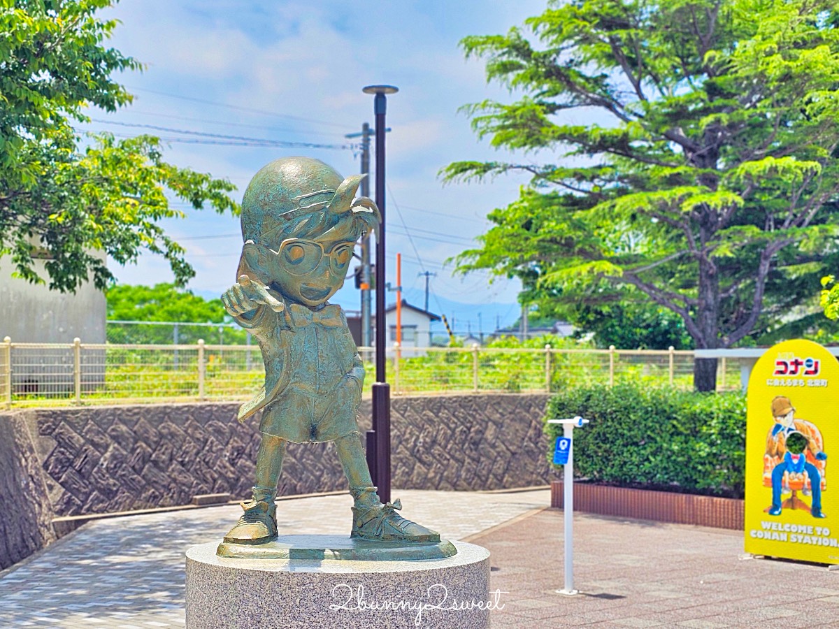 名偵探柯南迷必去！鳥取北榮町【柯南小鎮】拍照地圖，景點、美食、交通一次看 @兔兒毛毛姊妹花