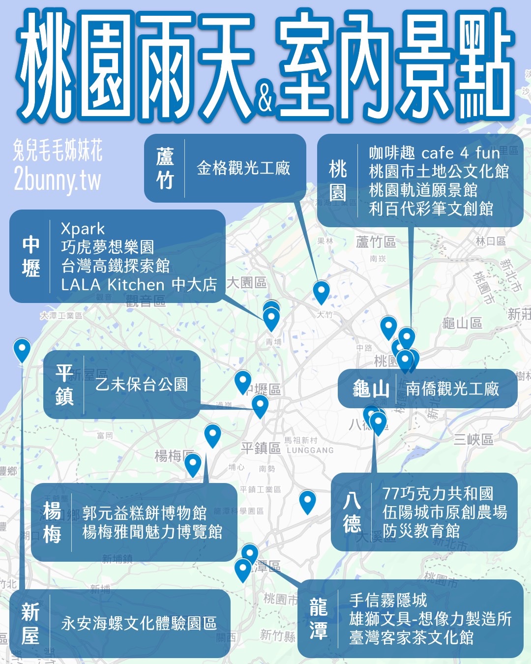 2025【桃園雨天景點】20個桃園室內景點推薦，觀光工廠、室內樂園玩耍不用管天氣 @兔兒毛毛姊妹花