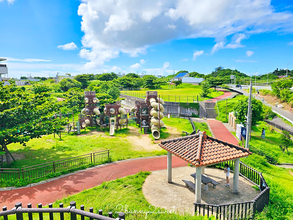 沖繩溜滑梯公園｜伊波公園：親子必訪的宇流麻市大型溜滑梯＆遊具樂園 @兔兒毛毛姊妹花