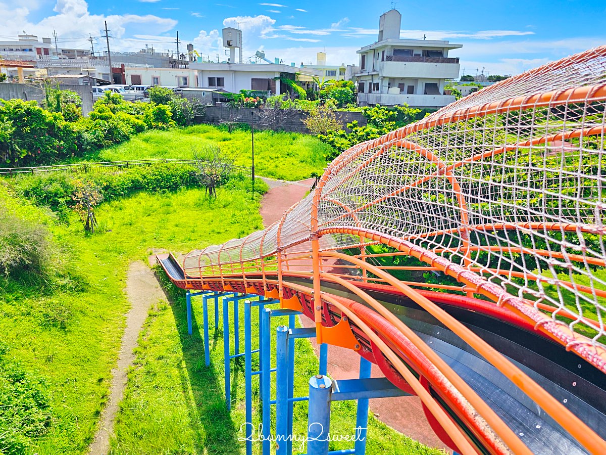 沖繩溜滑梯公園｜伊波公園：親子必訪的宇流麻市大型溜滑梯＆遊具樂園 @兔兒毛毛姊妹花