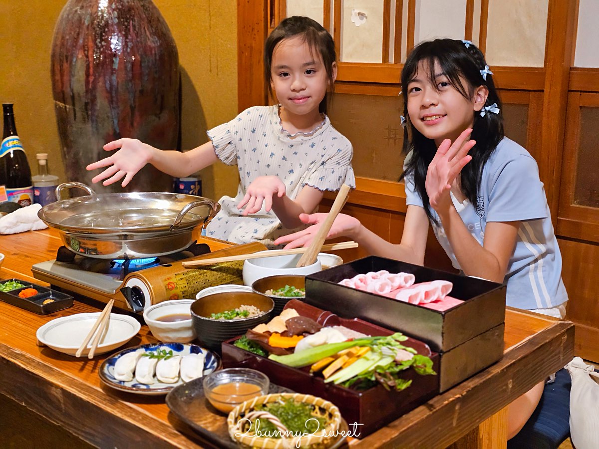 沖繩名護美食｜やんばるダイニング 松の古民家：百年古宅享用正宗Agu豬涮涮鍋與道地料理 @兔兒毛毛姊妹花