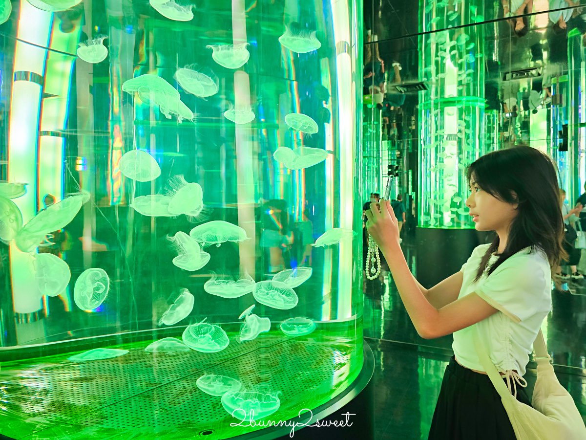 沖繩親子景點推薦｜DMM Kariyushi 水族館：結合數位科技、互動體驗與2025全新動物園區 @兔兒毛毛姊妹花