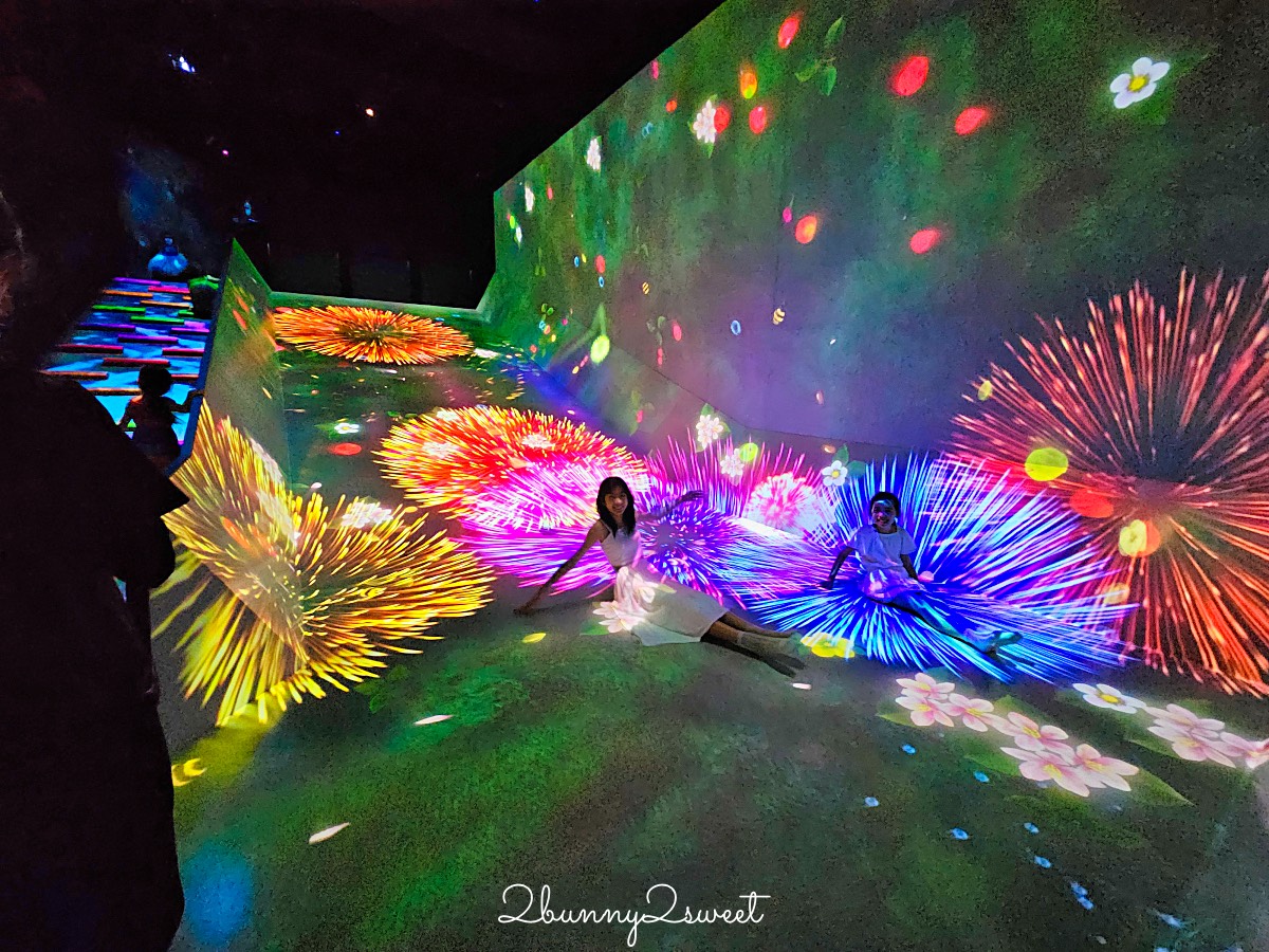 沖繩【沖繩 teamLab 未來園】沉浸式光影藝術親子樂園、雨天也能玩的室內景點 @兔兒毛毛姊妹花