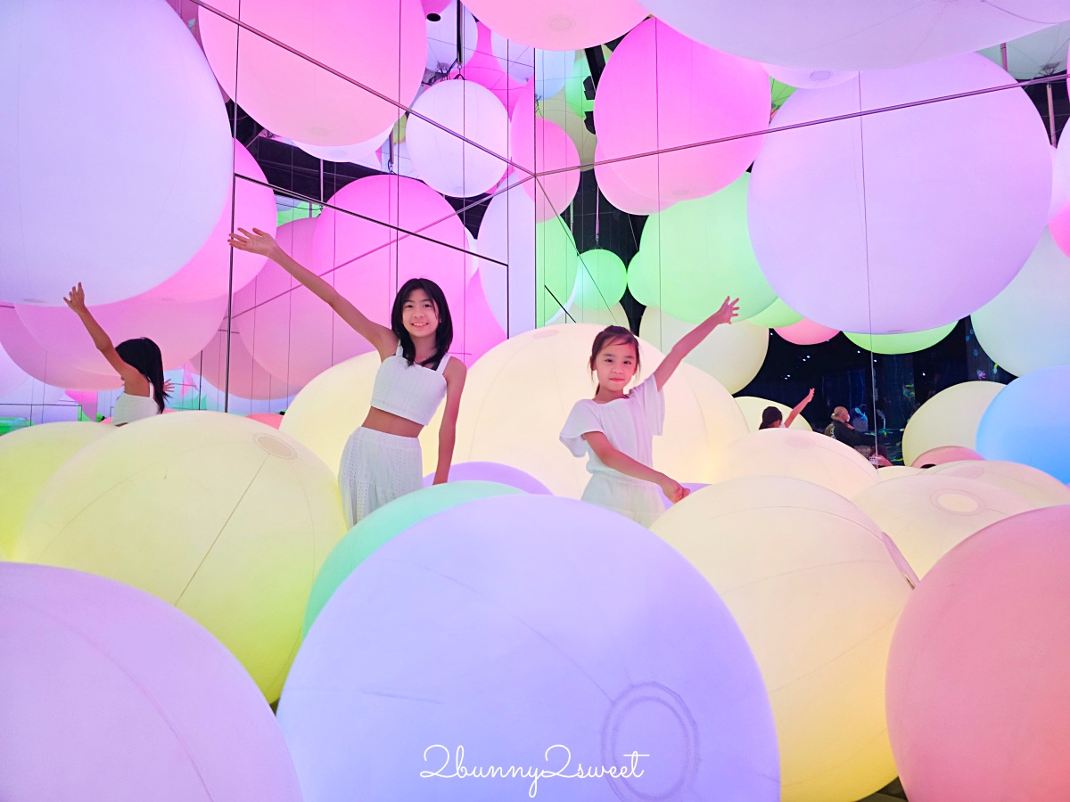 沖繩【沖繩 teamLab 未來園】沉浸式光影藝術親子樂園、雨天也能玩的室內景點 @兔兒毛毛姊妹花