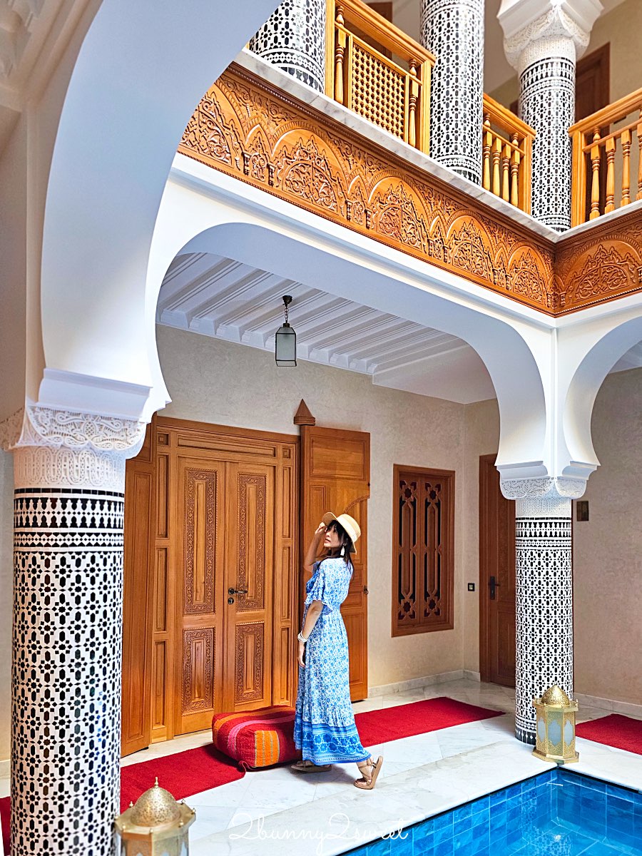 摩洛哥【Riad Atlas Palace &#038; Spa】開箱：馬拉克什老城中心的摩洛哥庭院式旅宿奢華體驗 @兔兒毛毛姊妹花