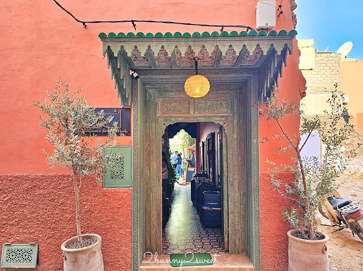 摩洛哥【Riad Les Remparts de La Kasbah】馬拉喀什老城區絕美花園傳統庭院旅館開箱 @兔兒毛毛姊妹花