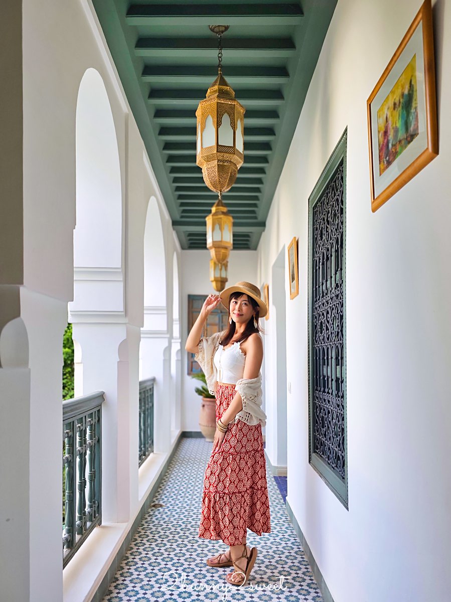 摩洛哥【Riad Les Remparts de La Kasbah】馬拉喀什老城區絕美花園傳統庭院旅館開箱 @兔兒毛毛姊妹花