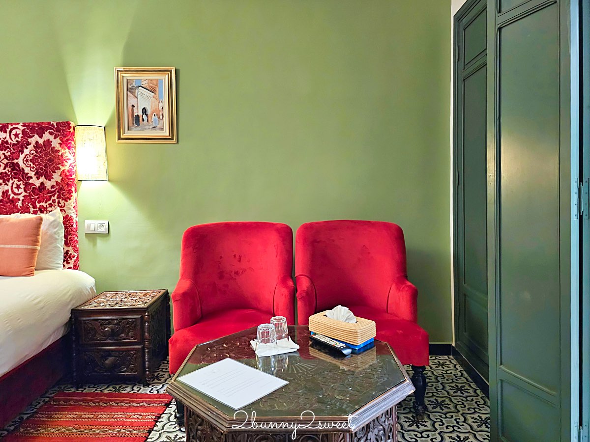 摩洛哥【Riad Les Remparts de La Kasbah】馬拉喀什老城區絕美花園傳統庭院旅館開箱 @兔兒毛毛姊妹花