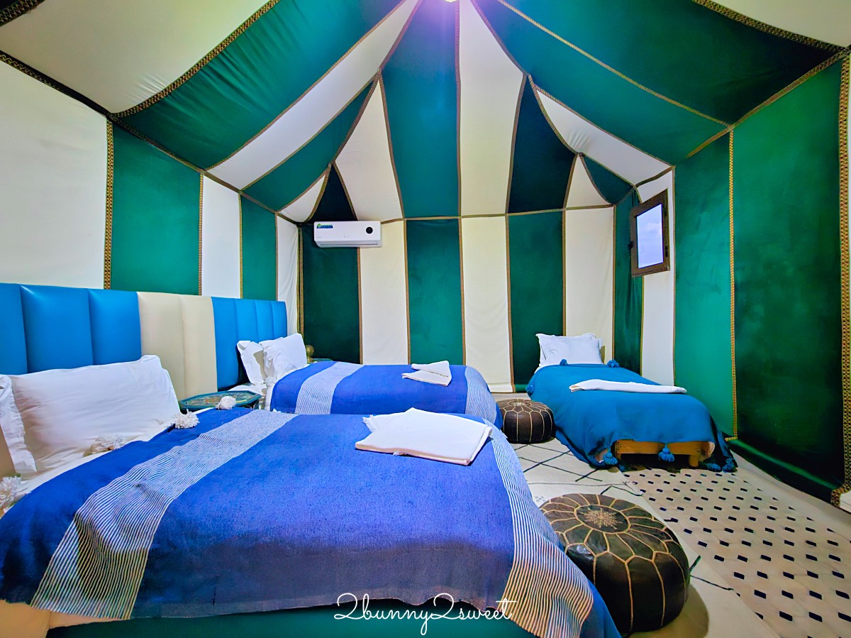 摩洛哥【撒哈拉魔力奢華沙漠營區 Sahara magic Luxury Tent】獨立衛浴、冷暖氣豪華沙漠帳篷開箱 @兔兒毛毛姊妹花