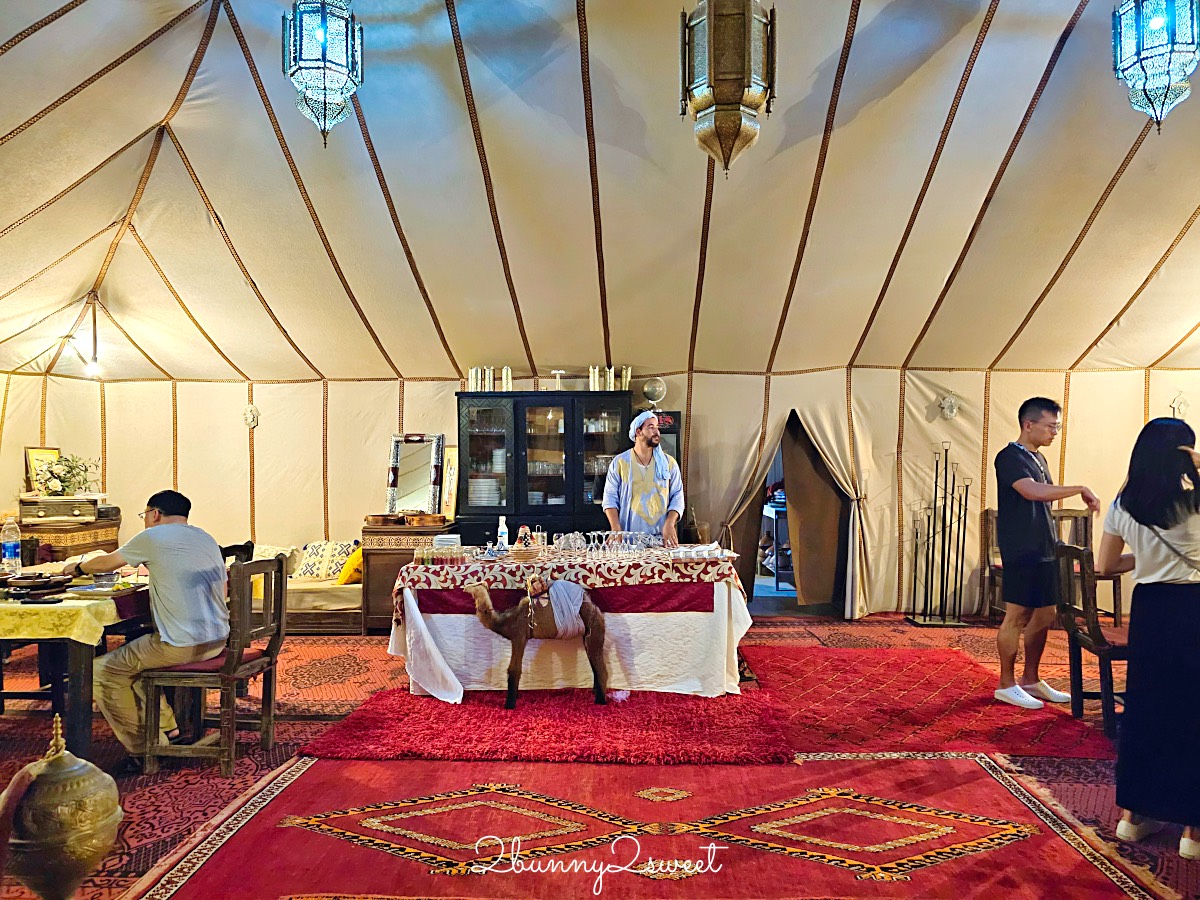摩洛哥【撒哈拉魔力奢華沙漠營區 Sahara magic Luxury Tent】獨立衛浴、冷暖氣豪華沙漠帳篷開箱 @兔兒毛毛姊妹花
