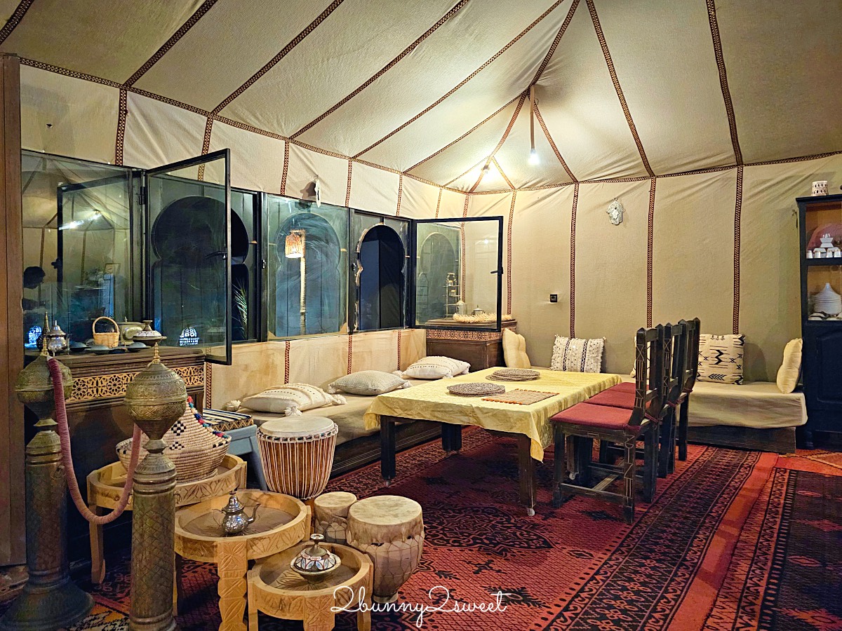 摩洛哥【撒哈拉魔力奢華沙漠營區 Sahara magic Luxury Tent】獨立衛浴、冷暖氣豪華沙漠帳篷開箱 @兔兒毛毛姊妹花