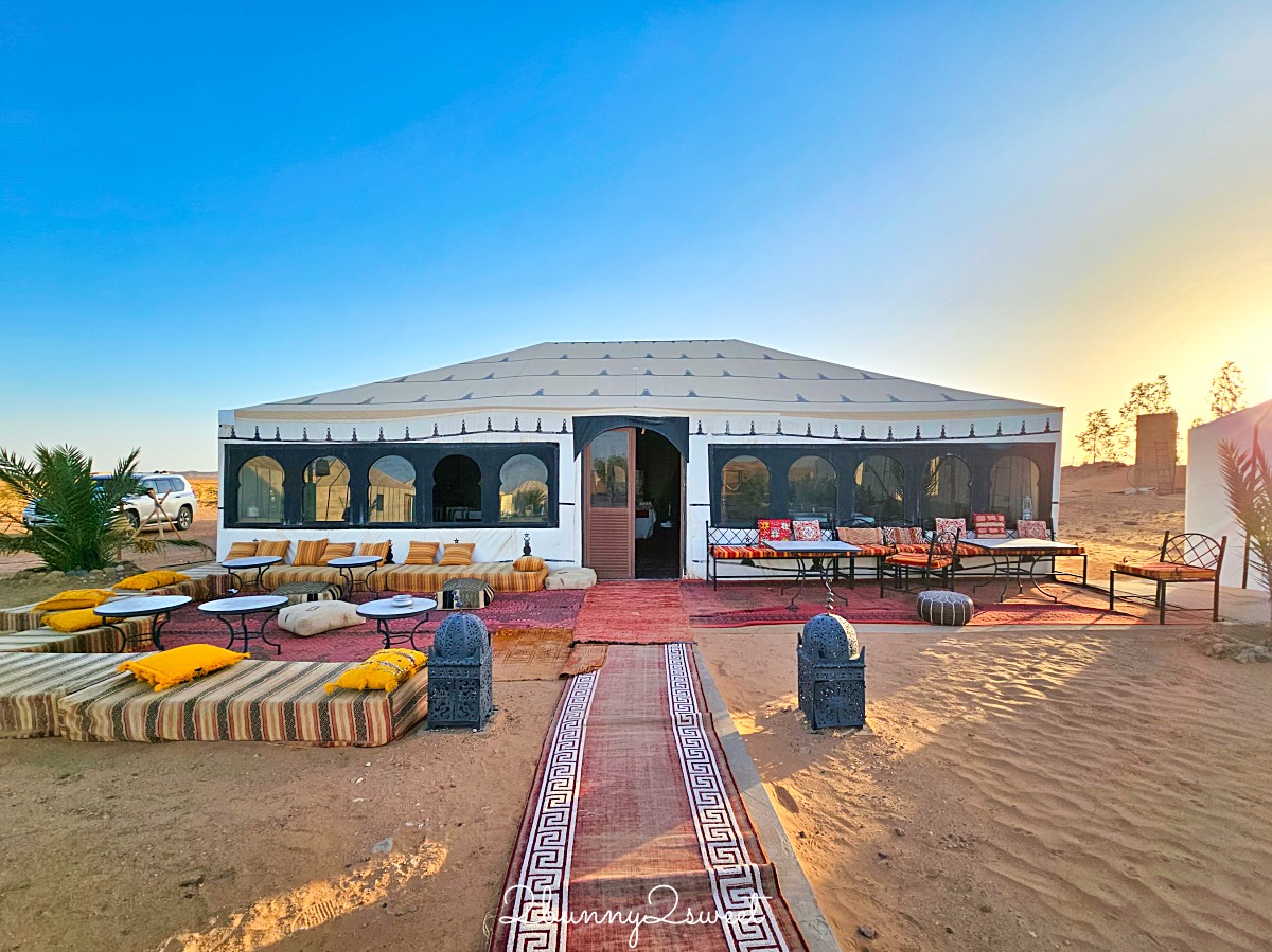 摩洛哥【撒哈拉魔力奢華沙漠營區 Sahara magic Luxury Tent】獨立衛浴、冷暖氣豪華沙漠帳篷開箱 @兔兒毛毛姊妹花