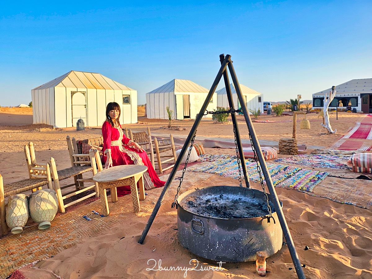 摩洛哥【撒哈拉魔力奢華沙漠營區 Sahara magic Luxury Tent】獨立衛浴、冷暖氣豪華沙漠帳篷開箱 @兔兒毛毛姊妹花