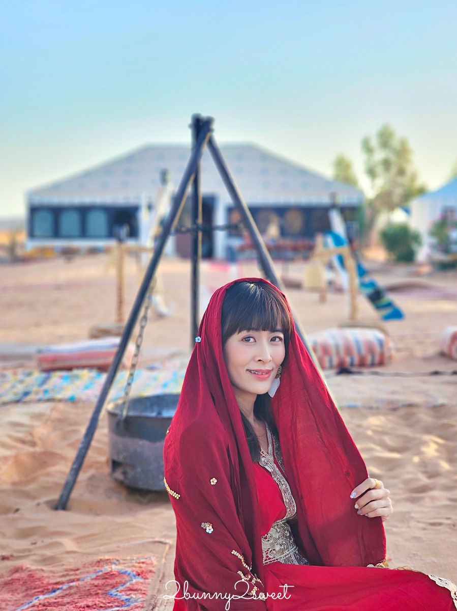 摩洛哥【撒哈拉魔力奢華沙漠營區 Sahara magic Luxury Tent】獨立衛浴、冷暖氣豪華沙漠帳篷開箱 @兔兒毛毛姊妹花
