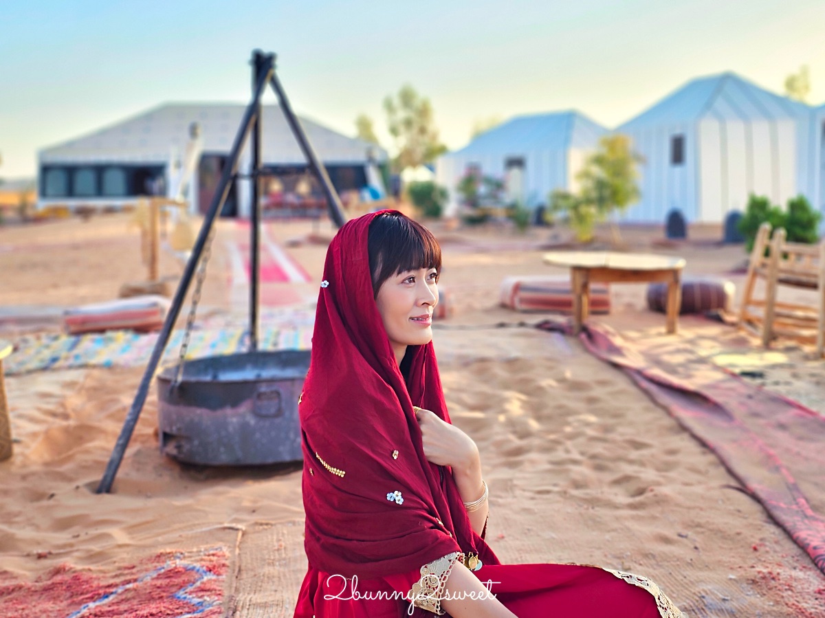 摩洛哥【撒哈拉魔力奢華沙漠營區 Sahara magic Luxury Tent】獨立衛浴、冷暖氣豪華沙漠帳篷開箱 @兔兒毛毛姊妹花