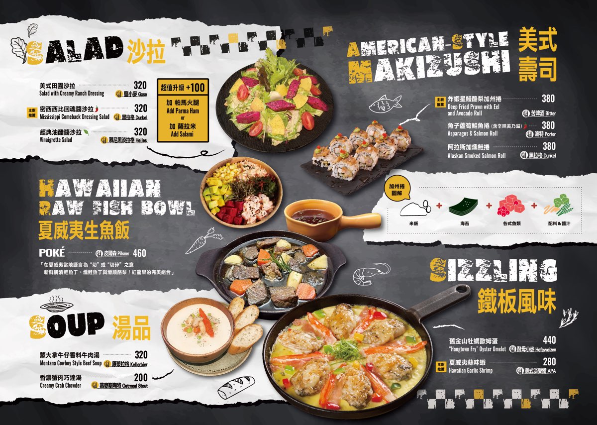 【ABV 美式餐酒館 台北敦化店】精釀啤酒 X 美式料理｜六道餐點六款啤酒完美搭配食記 @兔兒毛毛姊妹花