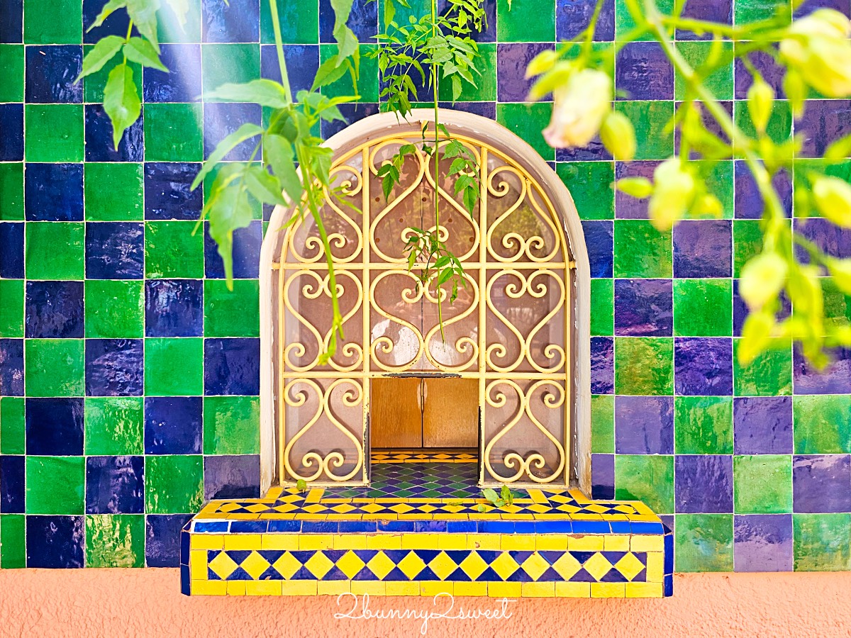 摩洛哥馬拉喀什必訪藍色花園【馬若雷勒花園 Jardin Majorelle】、時尚殿堂【YSL博物館】 @兔兒毛毛姊妹花