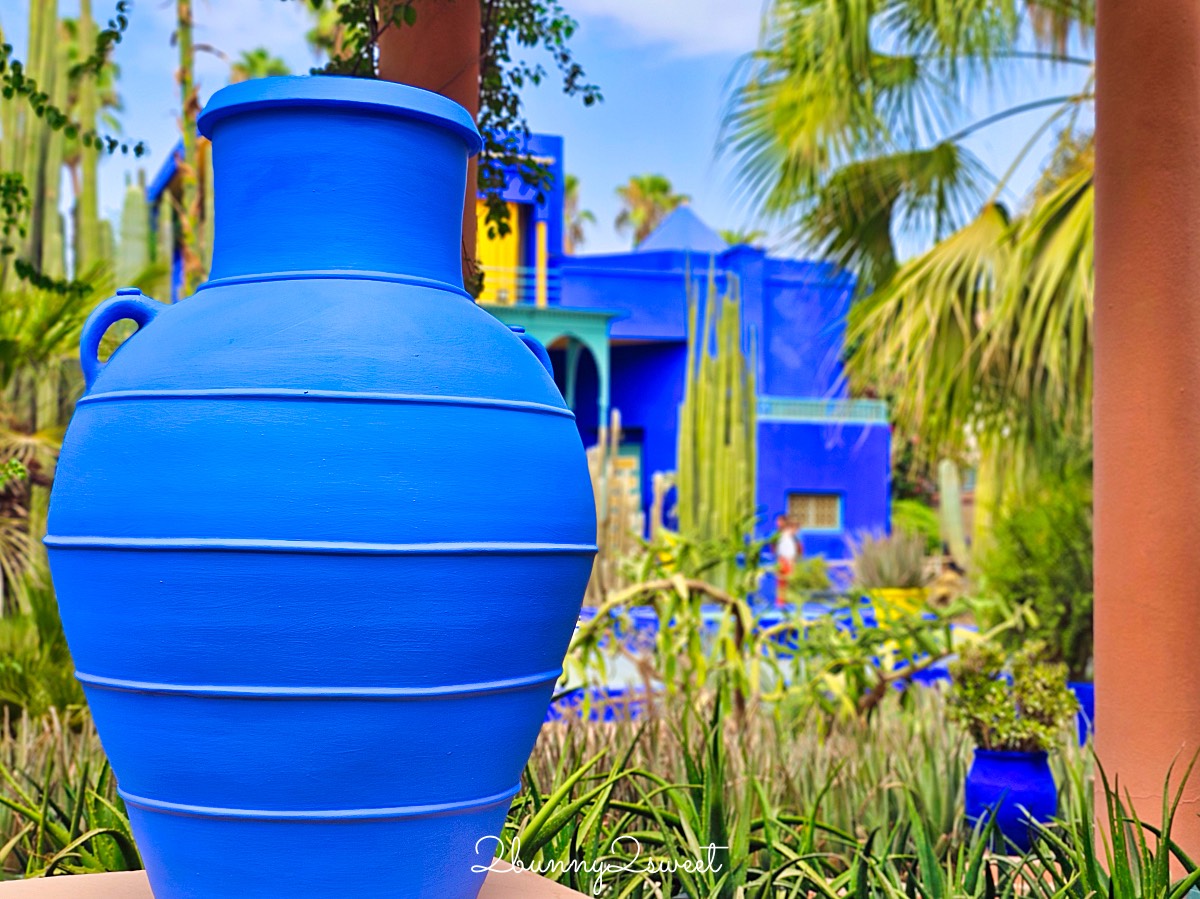 摩洛哥馬拉喀什必訪藍色花園【馬若雷勒花園 Jardin Majorelle】、時尚殿堂【YSL博物館】 @兔兒毛毛姊妹花