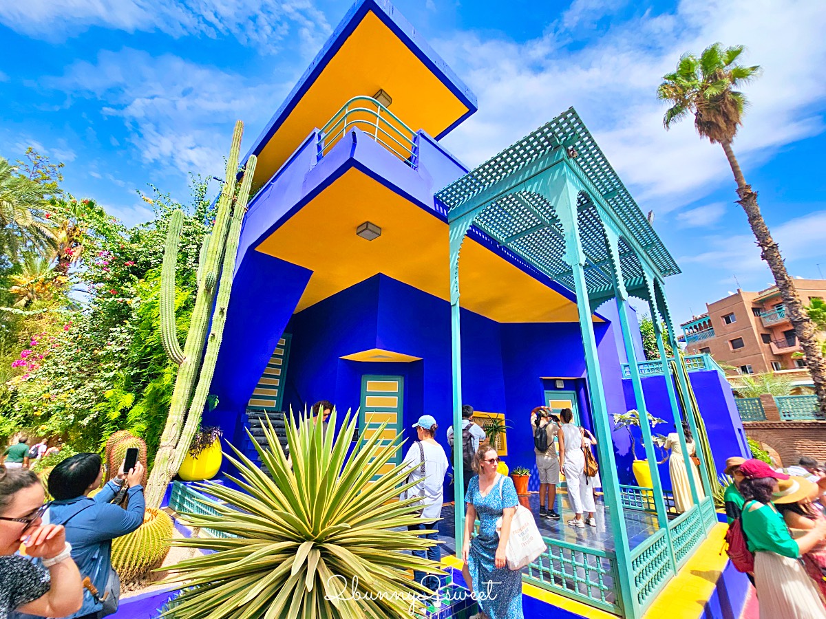 摩洛哥馬拉喀什必訪藍色花園【馬若雷勒花園 Jardin Majorelle】、時尚殿堂【YSL博物館】 @兔兒毛毛姊妹花