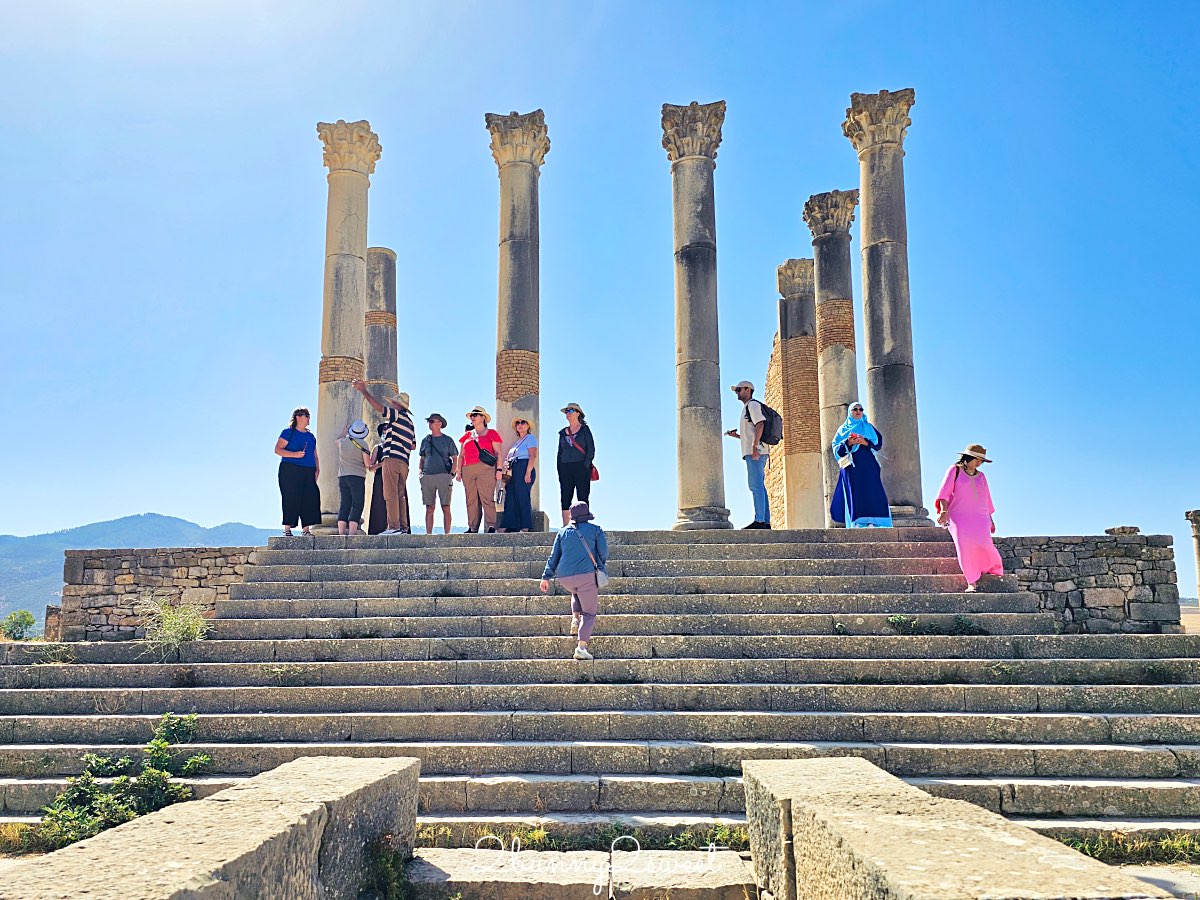摩洛哥千年古城奇蹟！【瓦魯比利斯 Volubilis】世界遺產羅馬古城遺跡全攻略 @兔兒毛毛姊妹花
