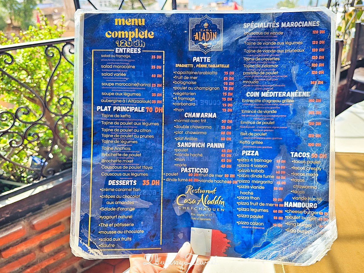 舍夫沙萬美食【Restaurant Casa Aladdin】眺望藍城屋頂與卡斯巴堡的夢幻打卡餐廳 @兔兒毛毛姊妹花