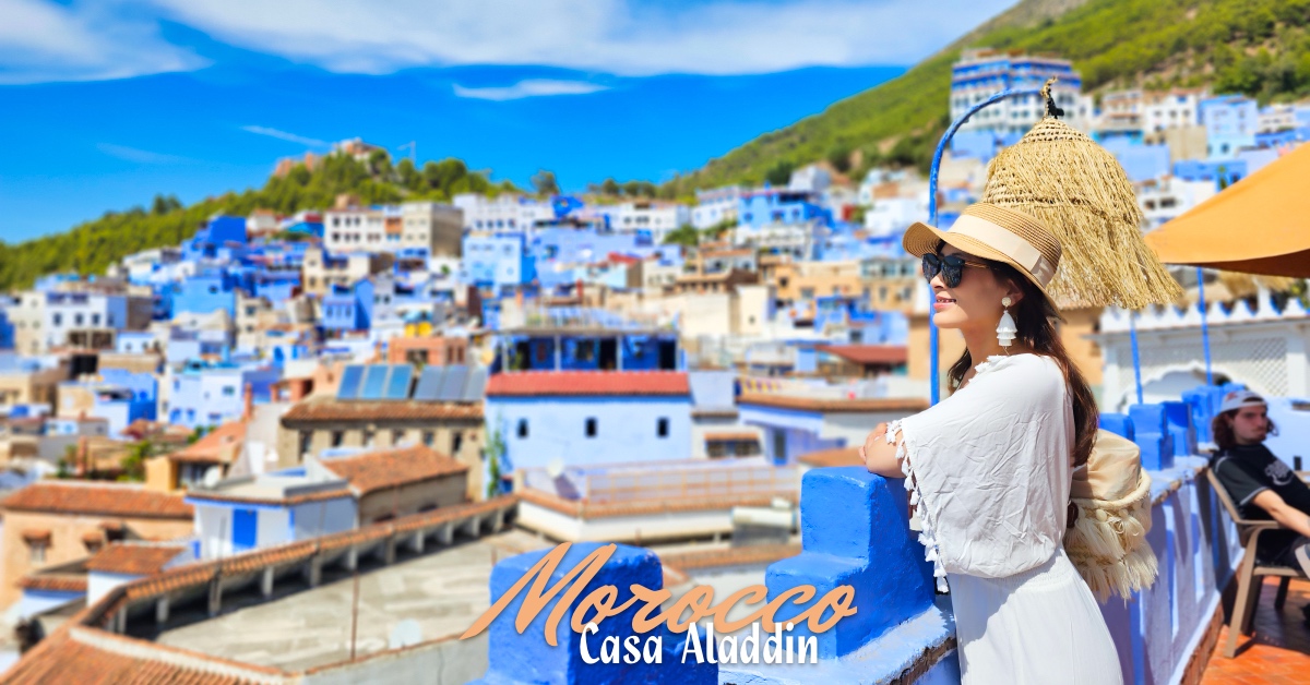 舍夫沙萬美食【Restaurant Casa Aladdin】眺望藍城屋頂與卡斯巴堡的夢幻打卡餐廳 @兔兒毛毛姊妹花
