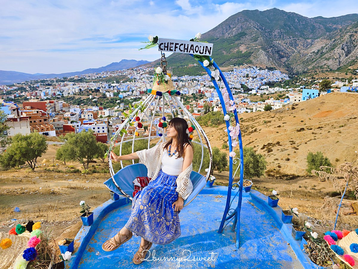 摩洛哥【舍夫沙萬 Chefchaouen】世界最夢幻藍色山城，必拍打卡點、必買伴手禮全攻略 @兔兒毛毛姊妹花