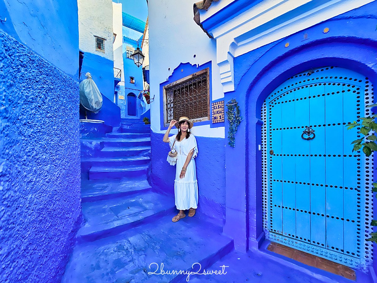 摩洛哥【舍夫沙萬 Chefchaouen】世界最夢幻藍色山城，必拍打卡點、必買伴手禮全攻略 @兔兒毛毛姊妹花