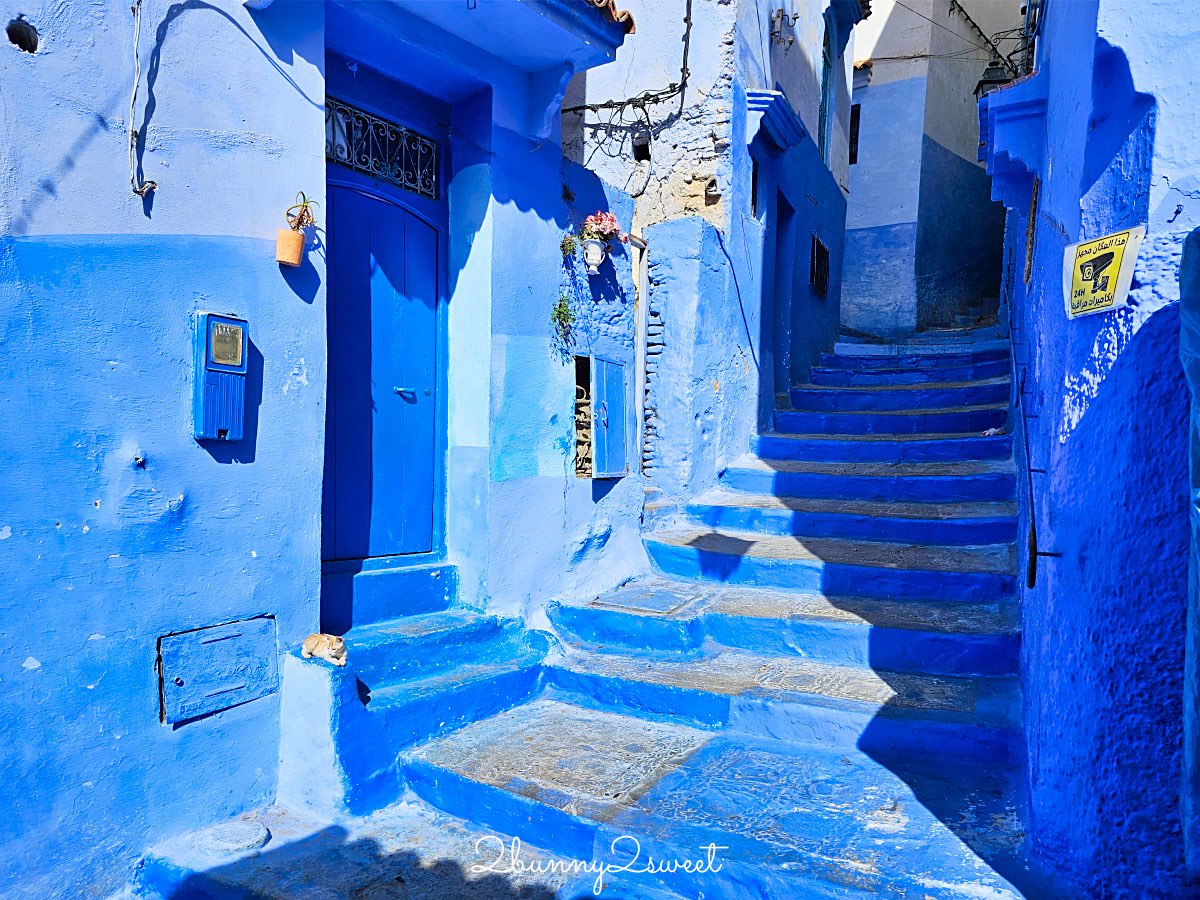 摩洛哥【舍夫沙萬 Chefchaouen】世界最夢幻藍色山城，必拍打卡點、必買伴手禮全攻略 @兔兒毛毛姊妹花