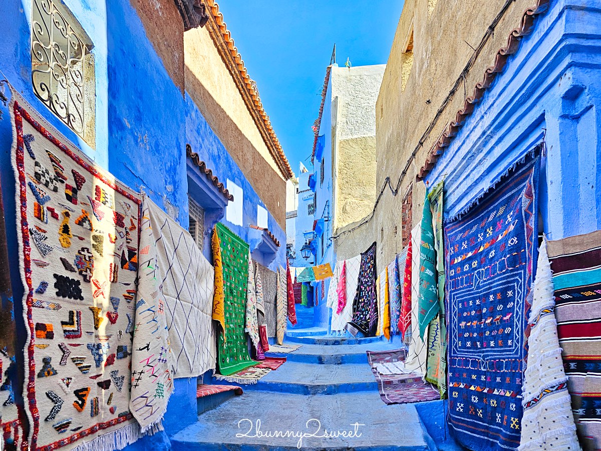 摩洛哥【舍夫沙萬 Chefchaouen】世界最夢幻藍色山城，必拍打卡點、必買伴手禮全攻略 @兔兒毛毛姊妹花