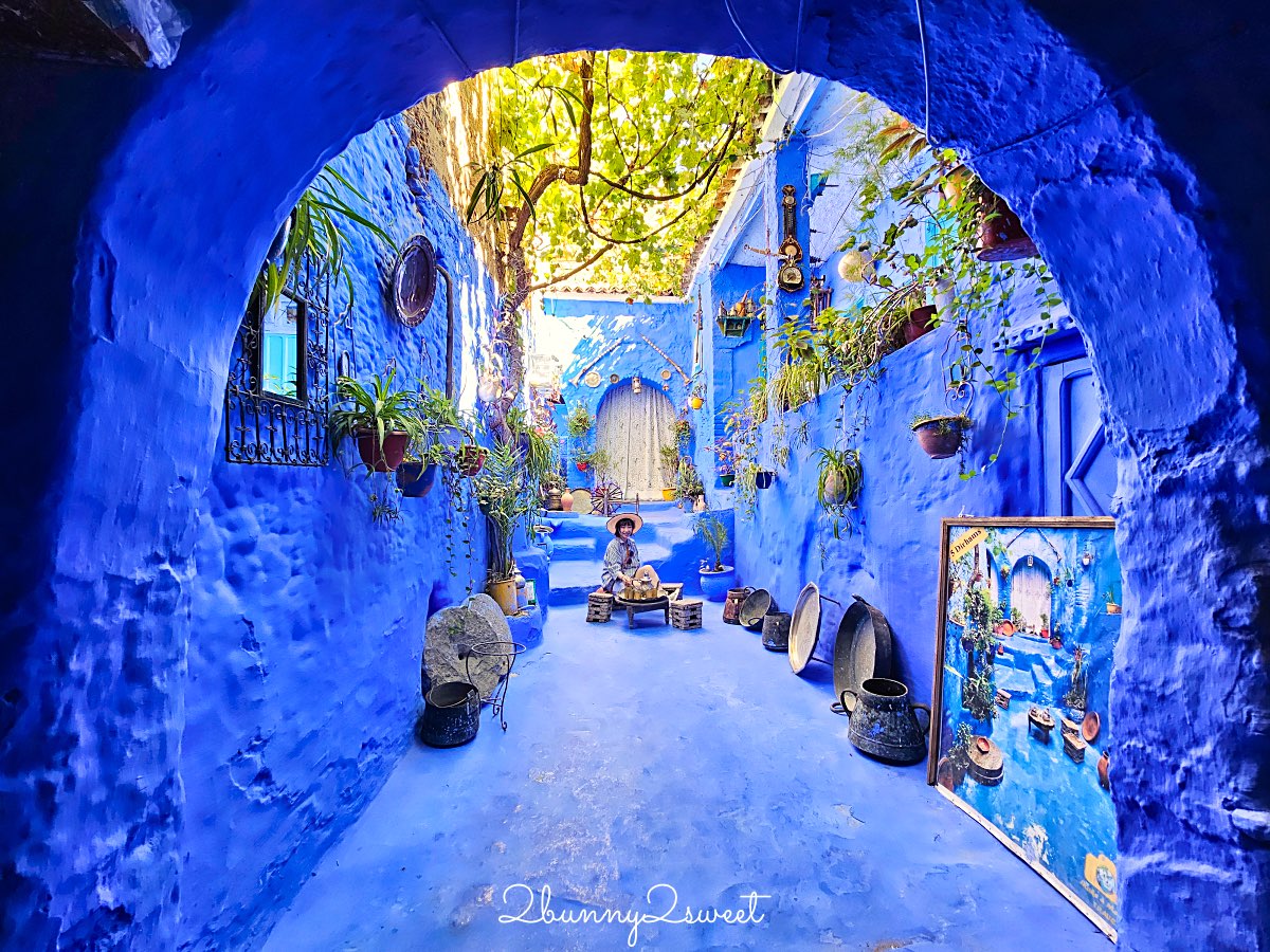 摩洛哥【舍夫沙萬 Chefchaouen】世界最夢幻藍色山城，必拍打卡點、必買伴手禮全攻略 @兔兒毛毛姊妹花