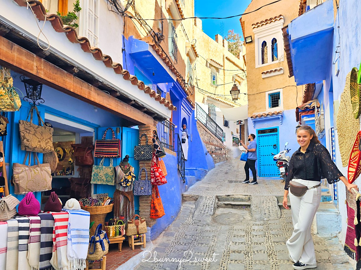 摩洛哥【舍夫沙萬 Chefchaouen】世界最夢幻藍色山城，必拍打卡點、必買伴手禮全攻略 @兔兒毛毛姊妹花