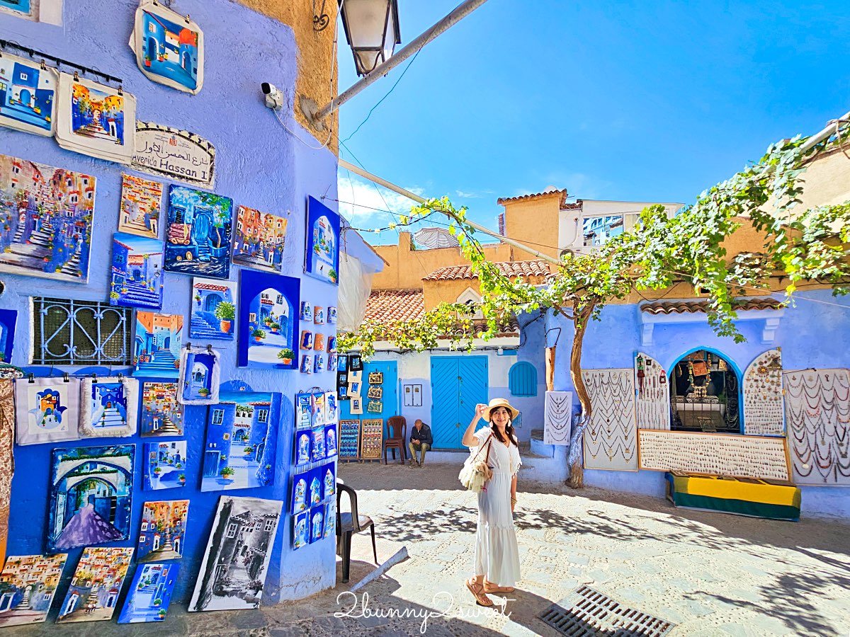 摩洛哥【舍夫沙萬 Chefchaouen】世界最夢幻藍色山城，必拍打卡點、必買伴手禮全攻略 @兔兒毛毛姊妹花