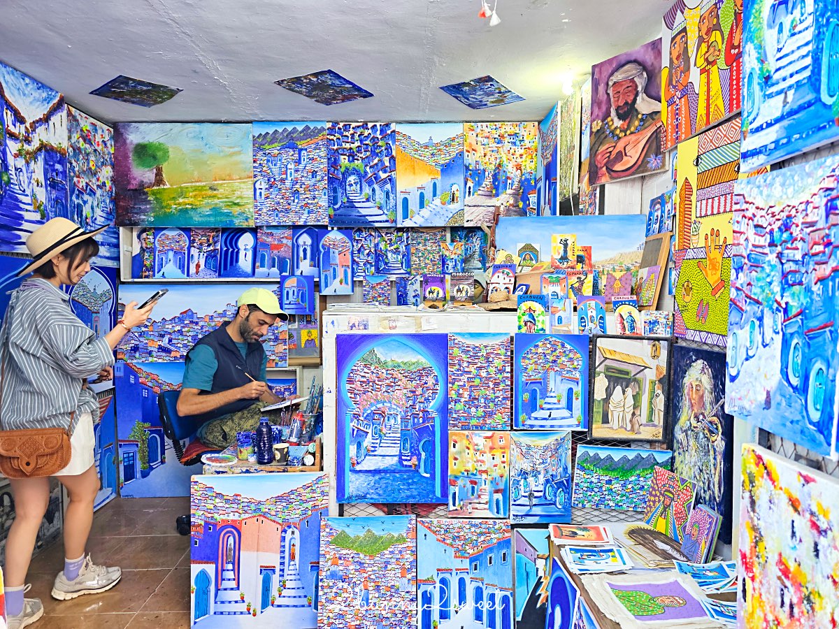 摩洛哥【舍夫沙萬 Chefchaouen】世界最夢幻藍色山城，必拍打卡點、必買伴手禮全攻略 @兔兒毛毛姊妹花