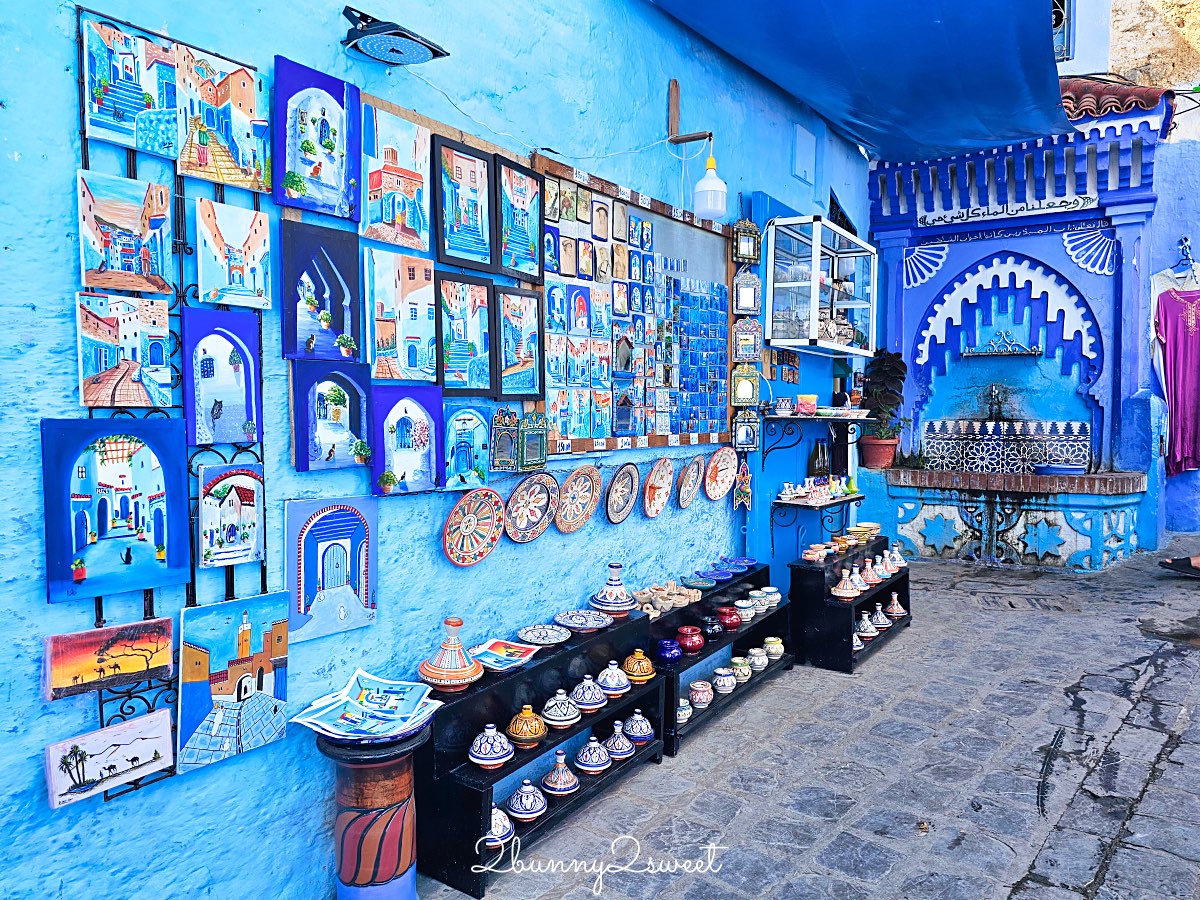 摩洛哥【舍夫沙萬 Chefchaouen】世界最夢幻藍色山城，必拍打卡點、必買伴手禮全攻略 @兔兒毛毛姊妹花