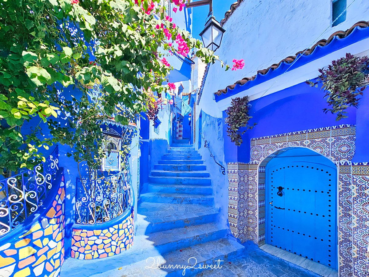 摩洛哥【舍夫沙萬 Chefchaouen】世界最夢幻藍色山城，必拍打卡點、必買伴手禮全攻略 @兔兒毛毛姊妹花