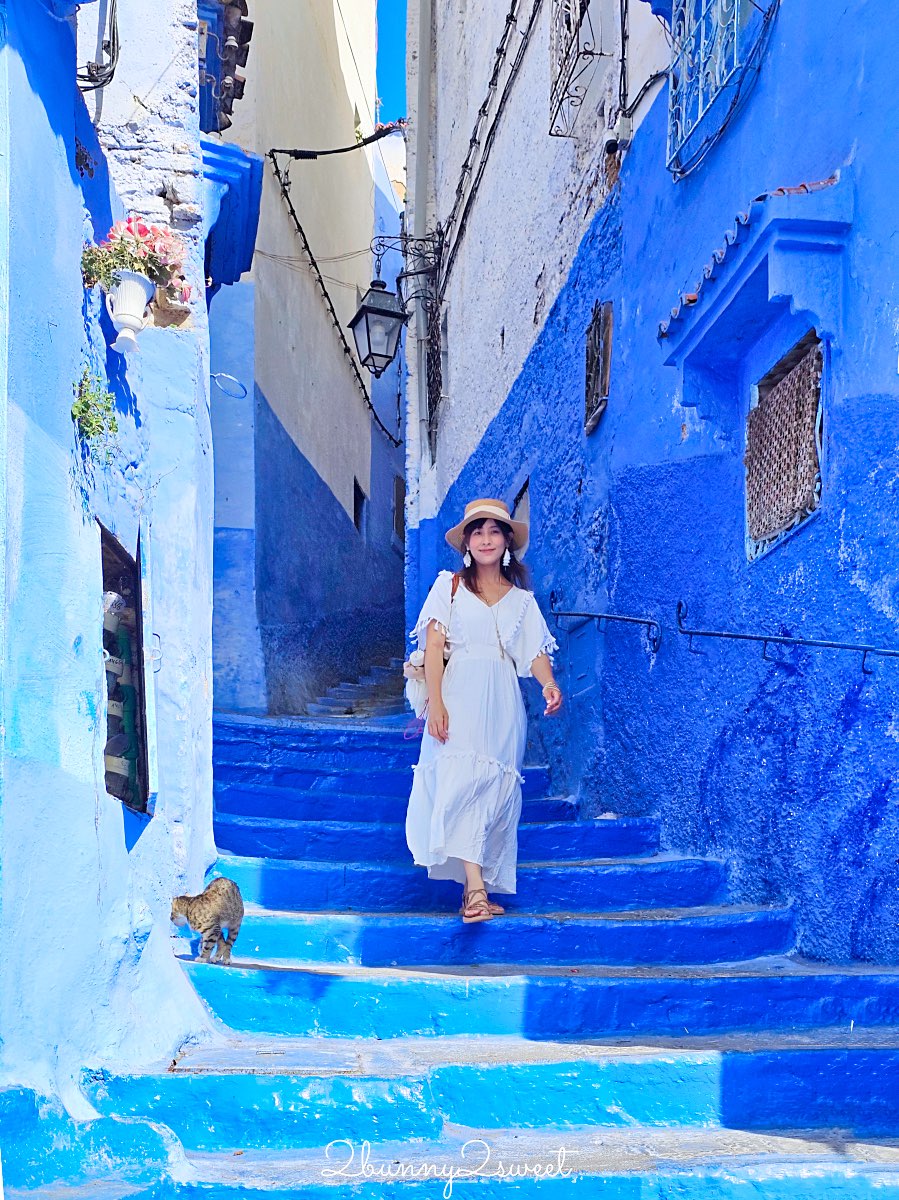 摩洛哥【舍夫沙萬 Chefchaouen】世界最夢幻藍色山城，必拍打卡點、必買伴手禮全攻略 @兔兒毛毛姊妹花