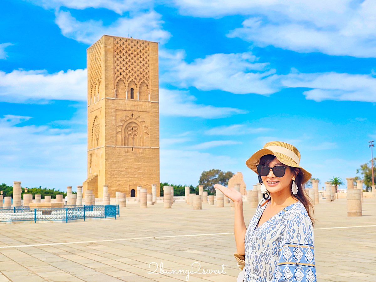 摩洛哥【拉巴特 Rabat】首都一日遊必訪景點：哈桑塔、穆罕默德五世陵墓、烏達雅城堡 @兔兒毛毛姊妹花