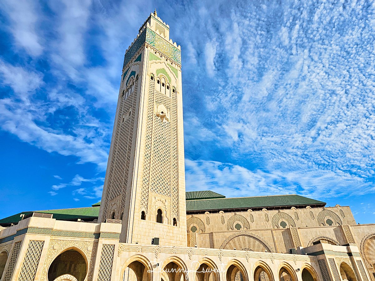 摩洛哥【哈桑二世清真寺 Hassan II Mosque】卡薩布蘭卡必訪壯麗海上清真寺 @兔兒毛毛姊妹花