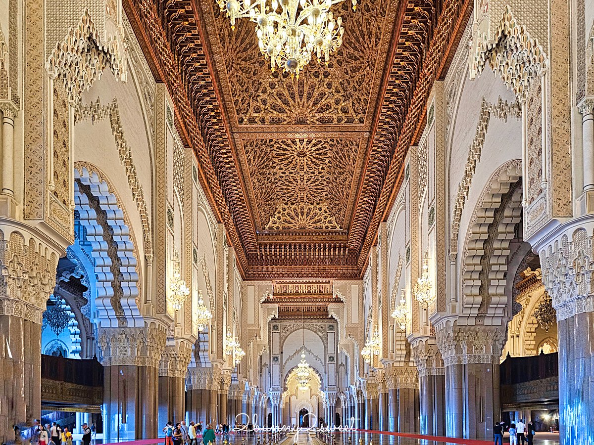 摩洛哥【哈桑二世清真寺 Hassan II Mosque】卡薩布蘭卡必訪壯麗海上清真寺 @兔兒毛毛姊妹花