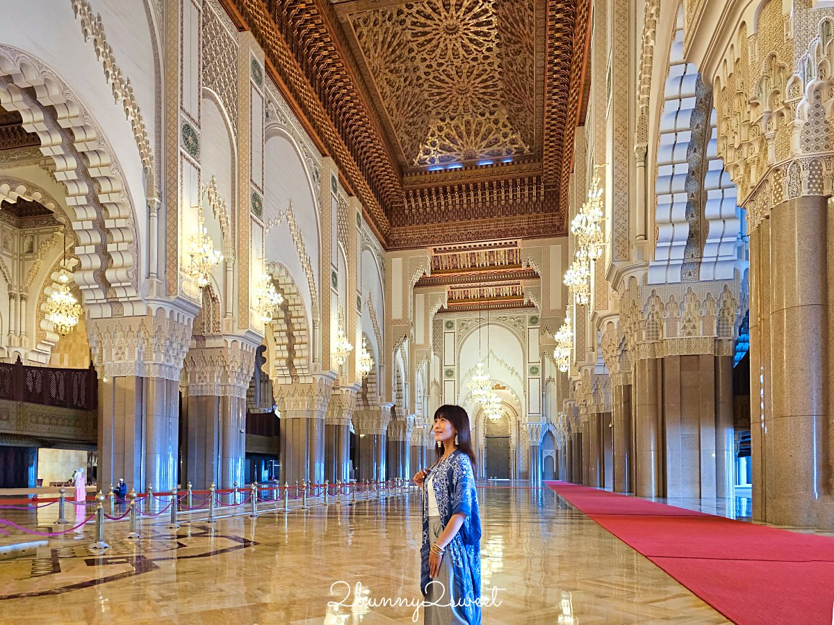 摩洛哥【哈桑二世清真寺 Hassan II Mosque】卡薩布蘭卡必訪壯麗海上清真寺 @兔兒毛毛姊妹花