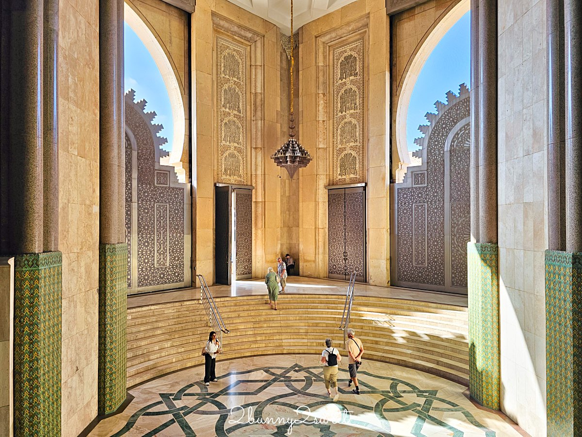 摩洛哥【哈桑二世清真寺 Hassan II Mosque】卡薩布蘭卡必訪壯麗海上清真寺 @兔兒毛毛姊妹花