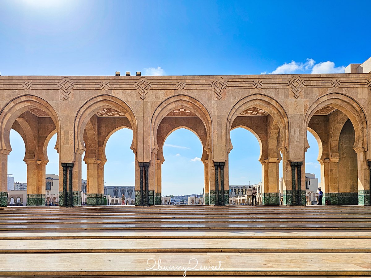 摩洛哥【哈桑二世清真寺 Hassan II Mosque】卡薩布蘭卡必訪壯麗海上清真寺 @兔兒毛毛姊妹花